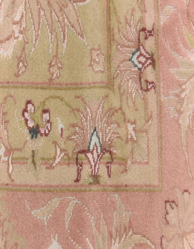 Detail image of  6' 8 x 10'  Hand Knotted Tabriz Persian Rug