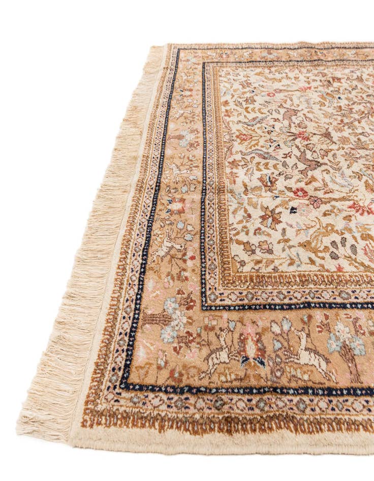 Detail image of  6' 6 x 10' 3  Hand Knotted Tabriz Oriental Wool Rug