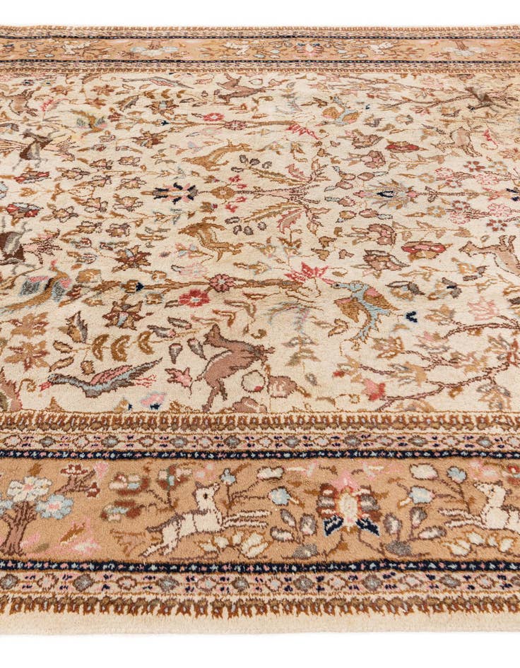Detail image of  6' 6 x 10' 3  Hand Knotted Tabriz Oriental Wool Rug