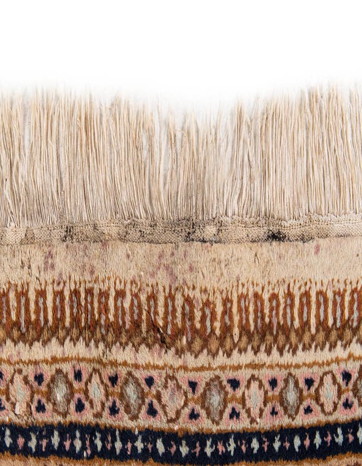 Detail image of  6' 6 x 10' 3  Hand Knotted Tabriz Oriental Wool Rug