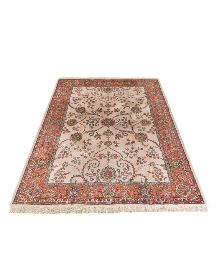 Detail image of  7' x 9' 8  Hand Knotted Tabriz Wool Rug