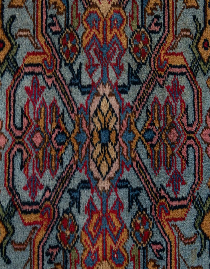 Detail image of  7' 10 x 11'  Hand Knotted Tabriz Wool Rug