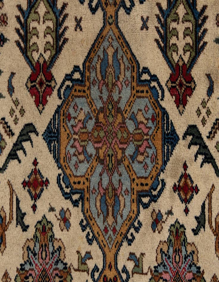 Detail image of  7' 10 x 11'  Hand Knotted Tabriz Wool Rug