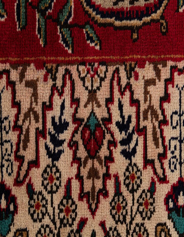Detail image of  6' 6 x 10'  Hand Knotted Tabriz Persian Wool Rug