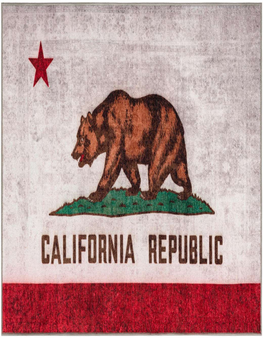 Primary image  5' x 7' California The Flag Collection Rug