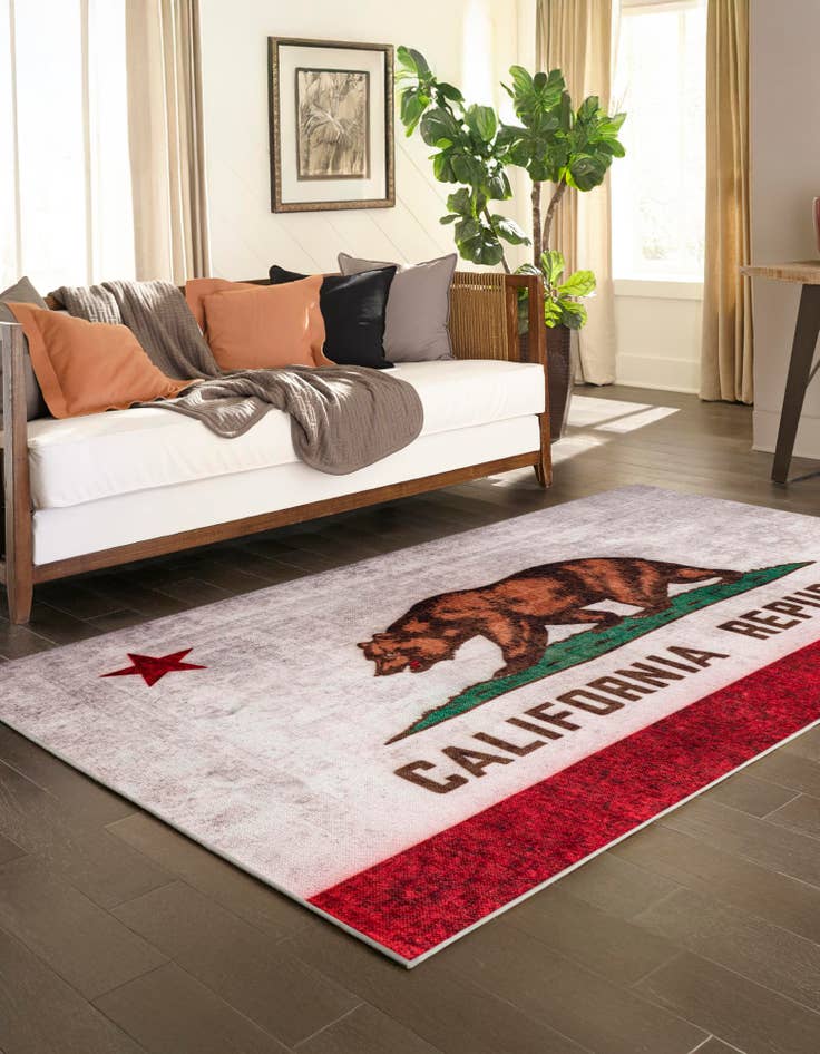 Detail image of  8' x 10' California The Flag Collection Rug
