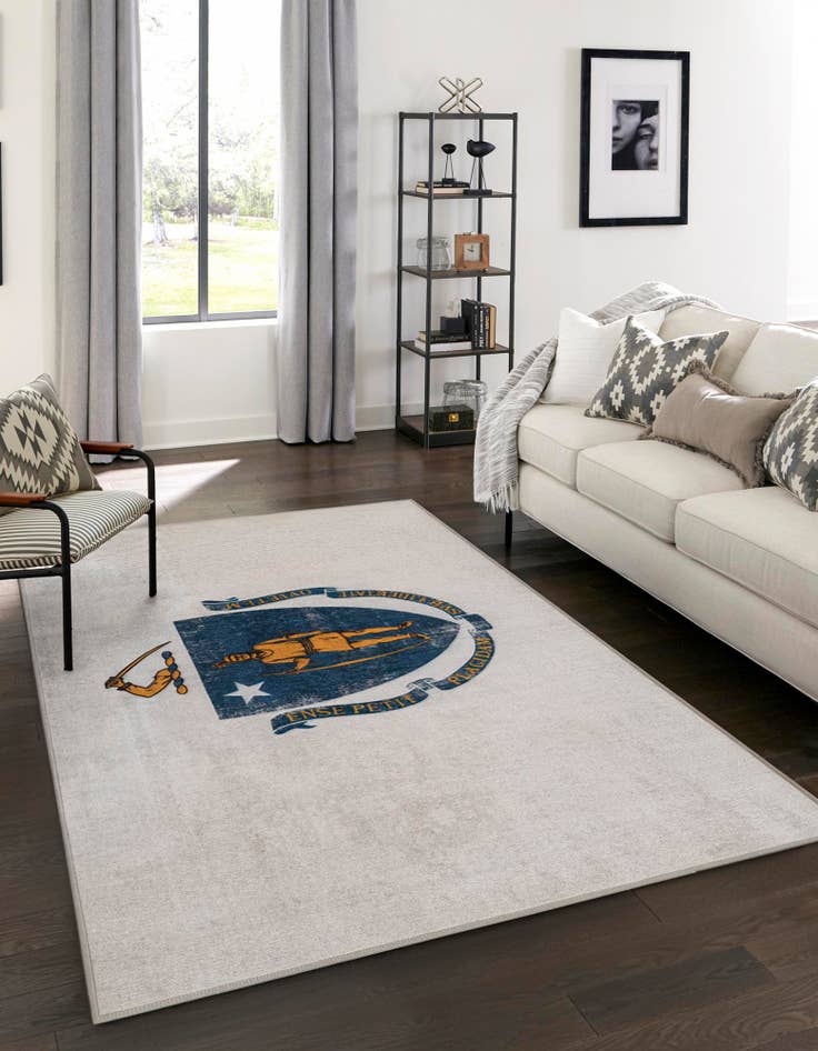 Detail image of  3' 3 x 5' 3 Massachusets The Flag Collection Rug