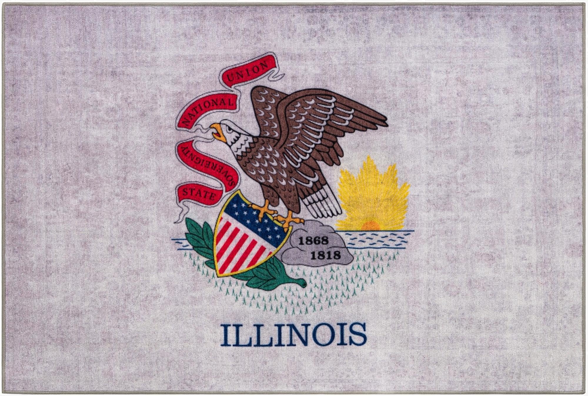  2' x 3' Illinois The Flag Collection Rug