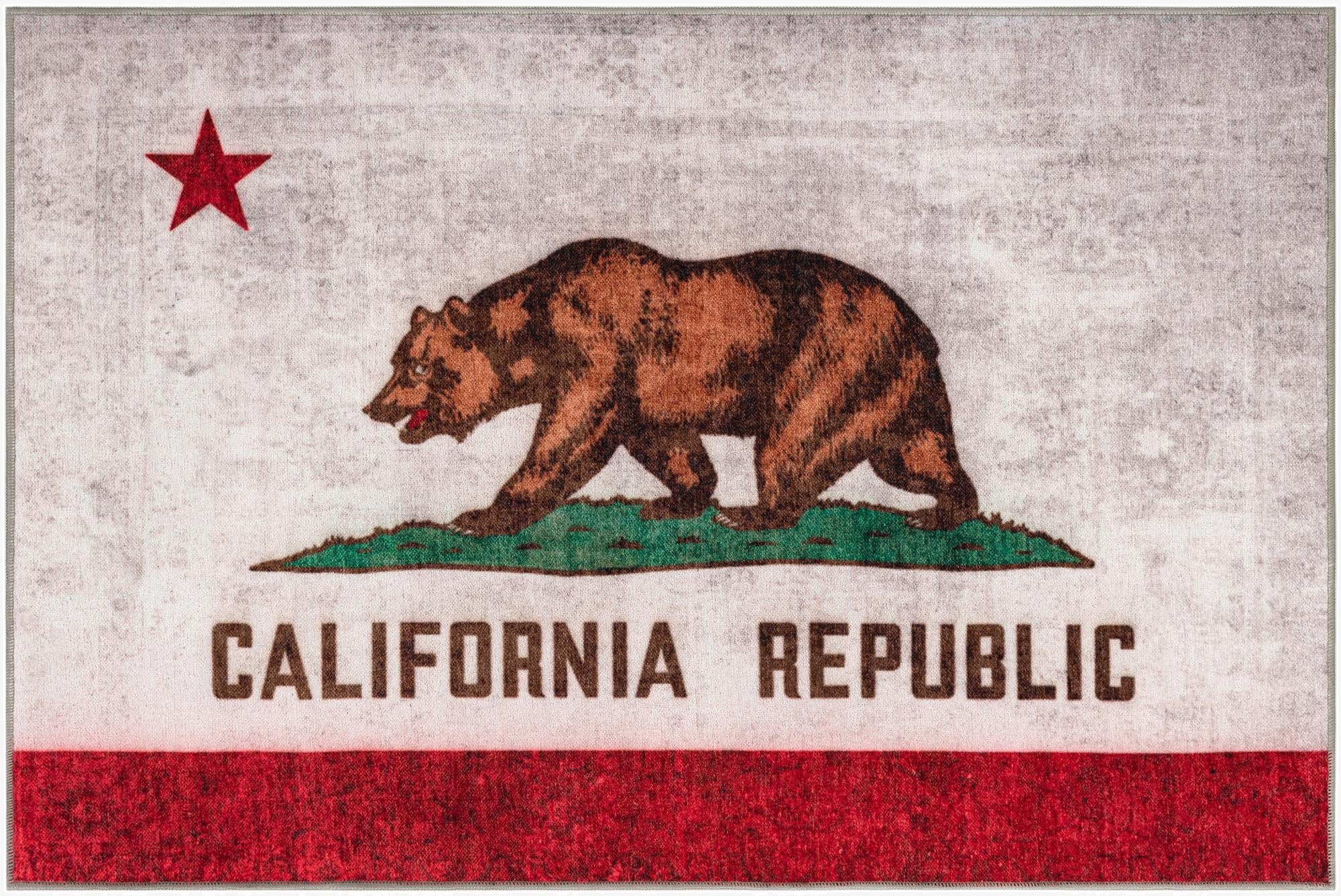  7' x 10' California The Flag Collection Rug