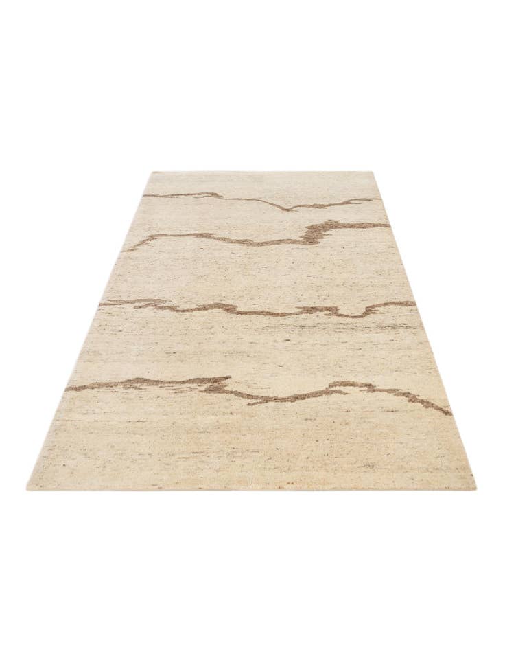 Detail image of  4' 1 x 6'  Hand Knotted Tibet Wool Rug