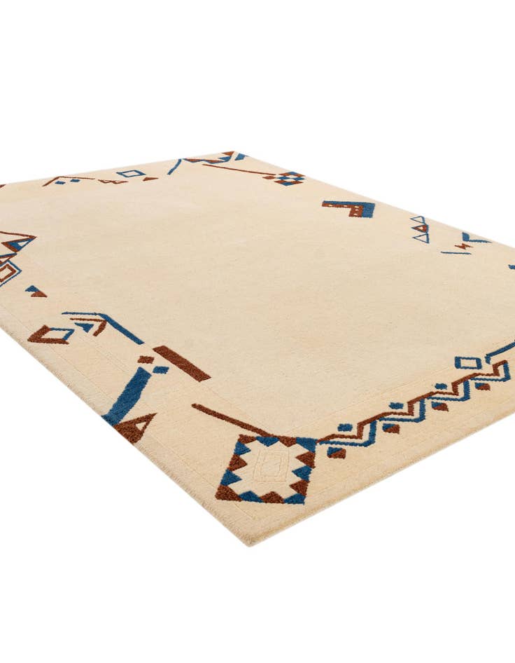 Detail image of  6' x 8'  Hand Knotted Tibet Wool Rug