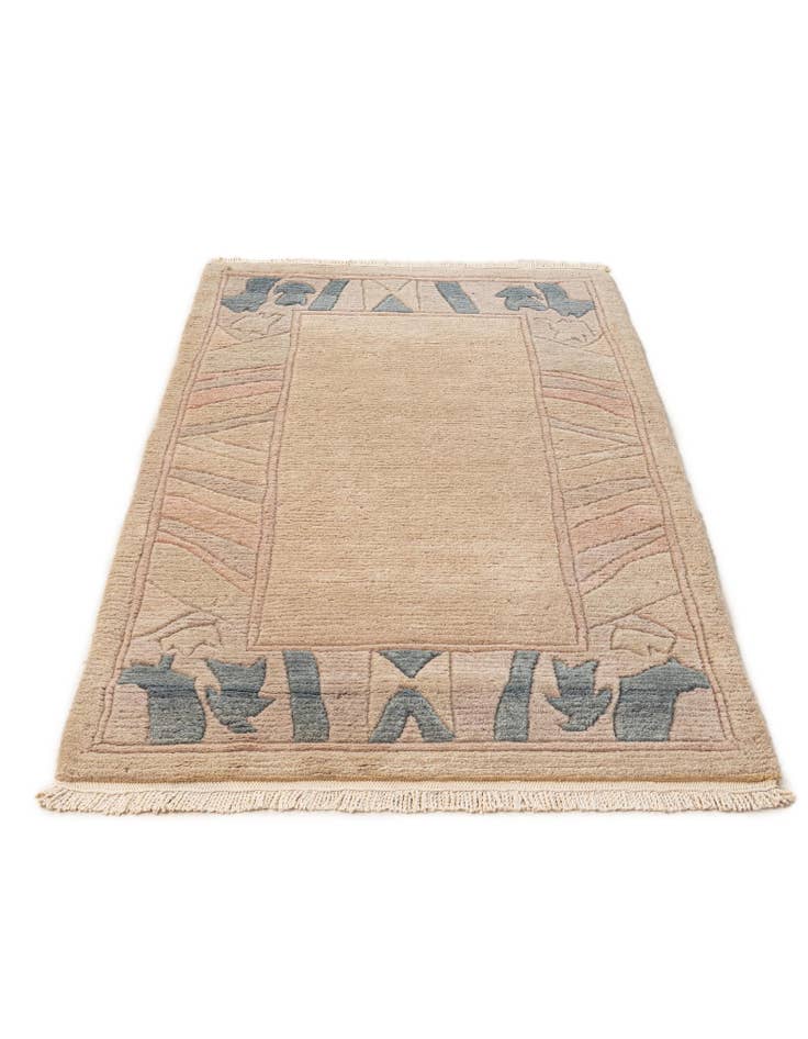 Detail image of  2' 6 x 4' 7  Hand Knotted Tibet Wool Rug