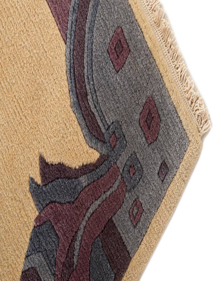 Detail image of  2' 1 x 2' 11  Hand Knotted Tibet Wool Rug