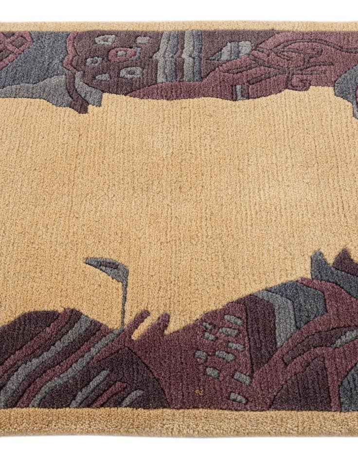 Detail image of  2' 1 x 2' 11  Hand Knotted Tibet Wool Rug