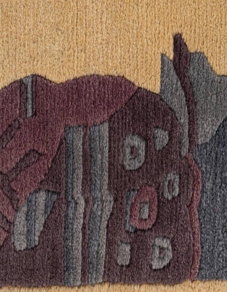 Detail image of  2' 1 x 2' 11  Hand Knotted Tibet Wool Rug