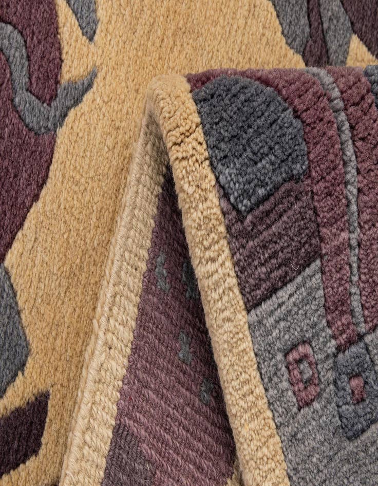Detail image of  2' 1 x 2' 11  Hand Knotted Tibet Wool Rug