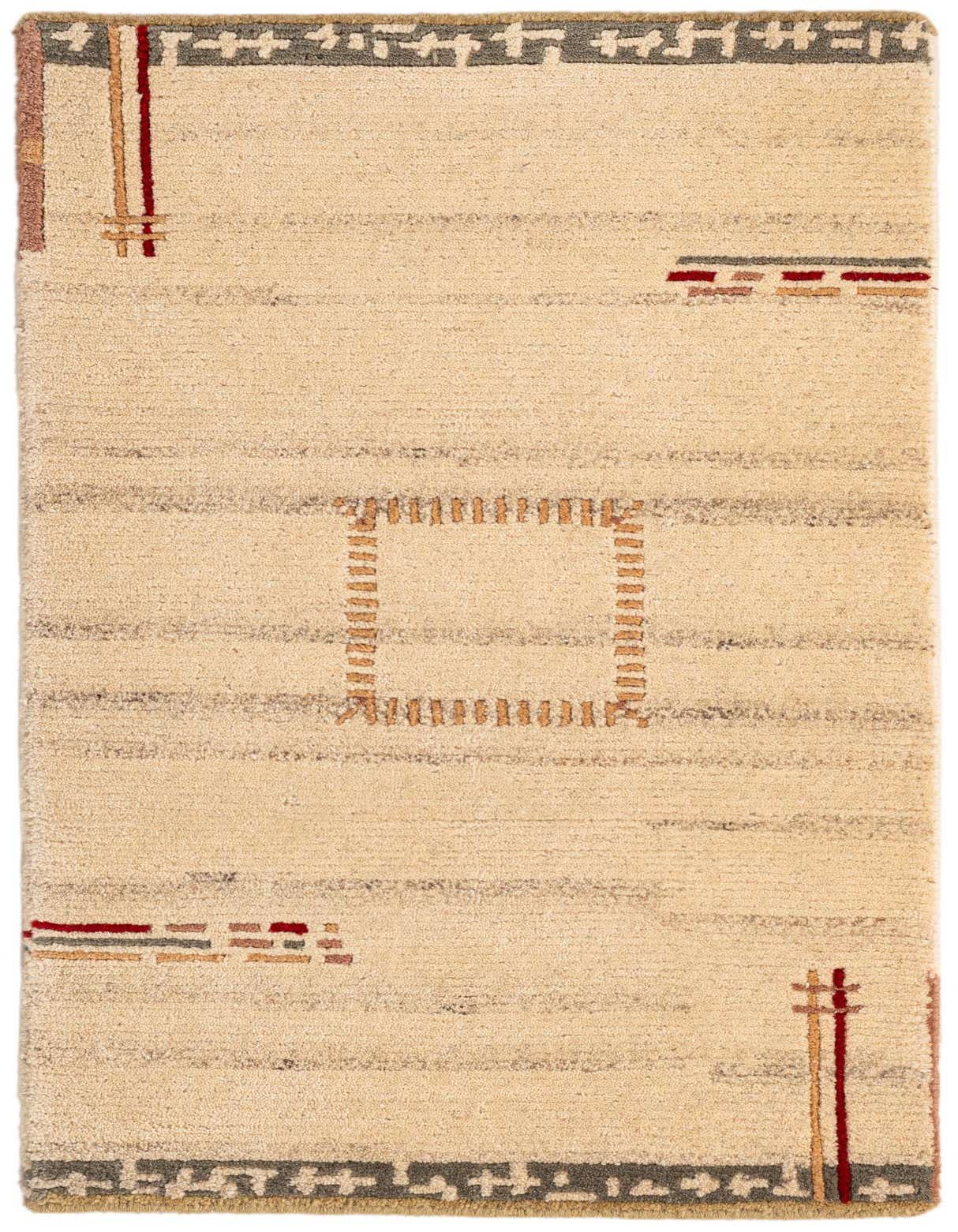 Primary image  2' 2 x 3' 5  Hand Knotted Tibet Wool Rug