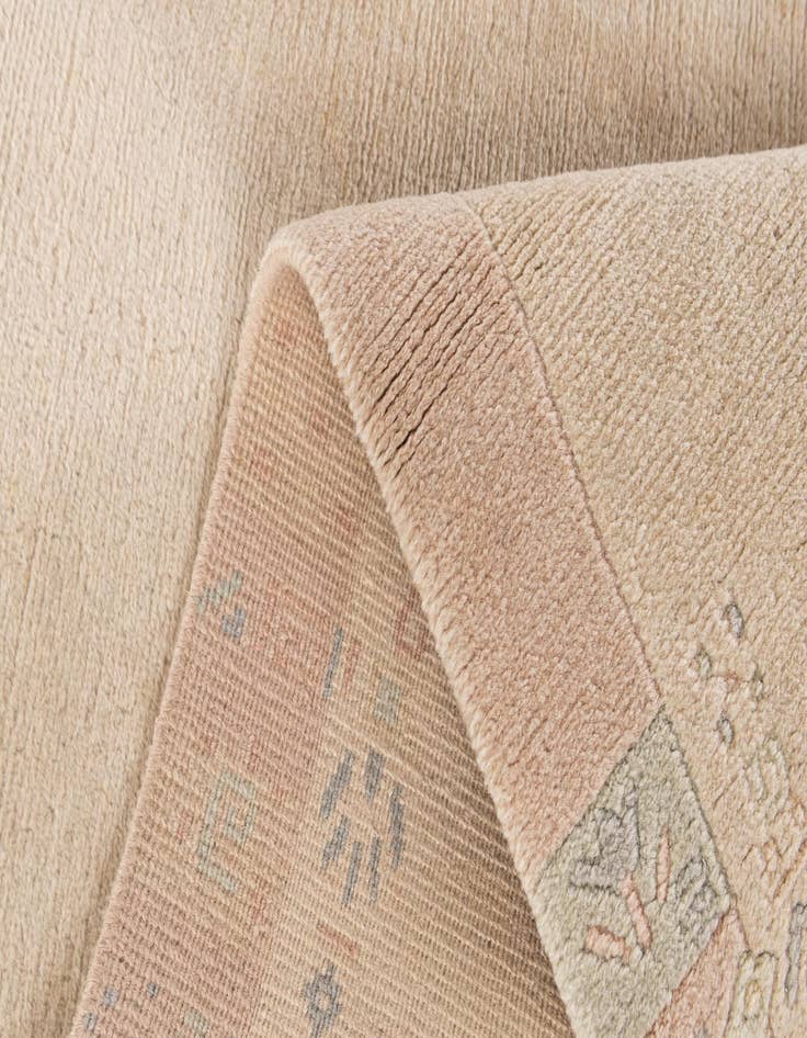 Detail image of  4' x 5' 9  Hand Knotted Tibet Wool Rug