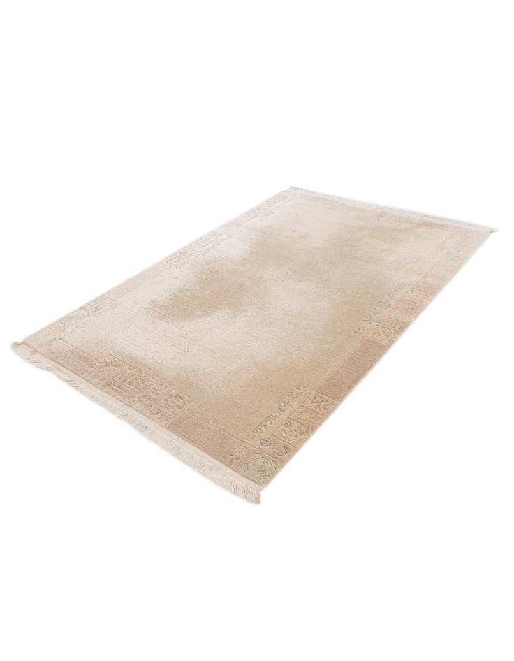 Detail image of  4' x 5' 9  Hand Knotted Tibet Wool Rug