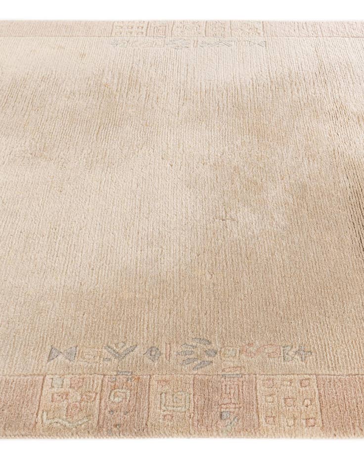 Detail image of  4' x 5' 9  Hand Knotted Tibet Wool Rug