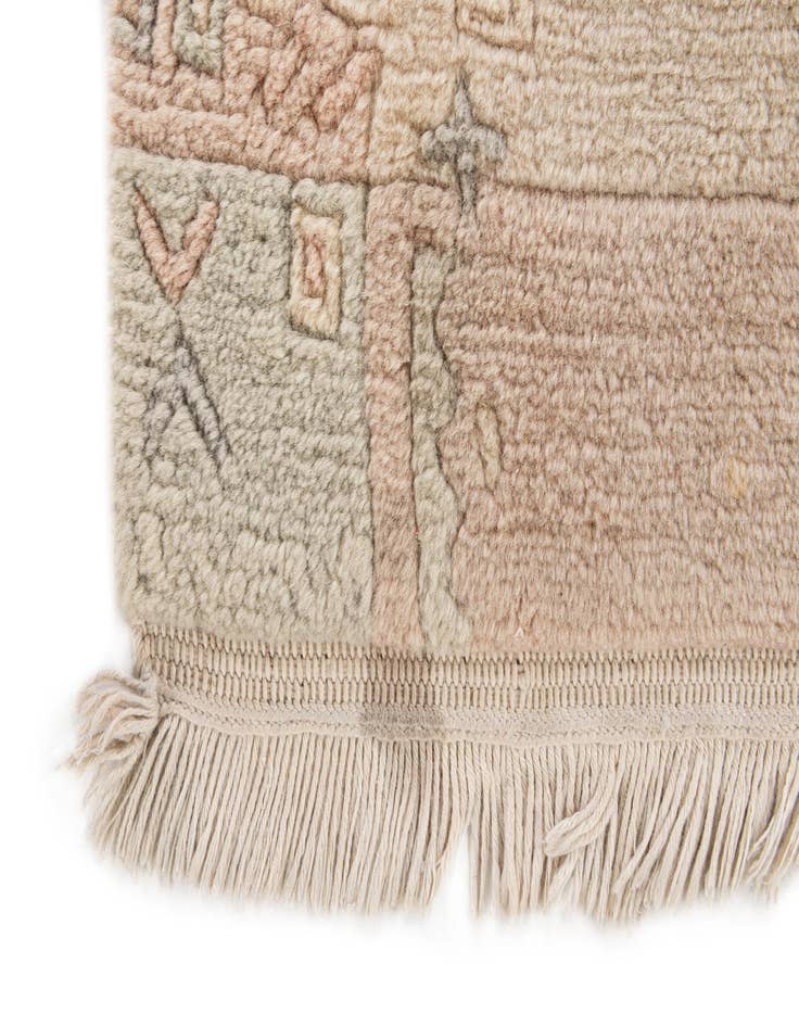 Detail image of  4' x 5' 9  Hand Knotted Tibet Wool Rug