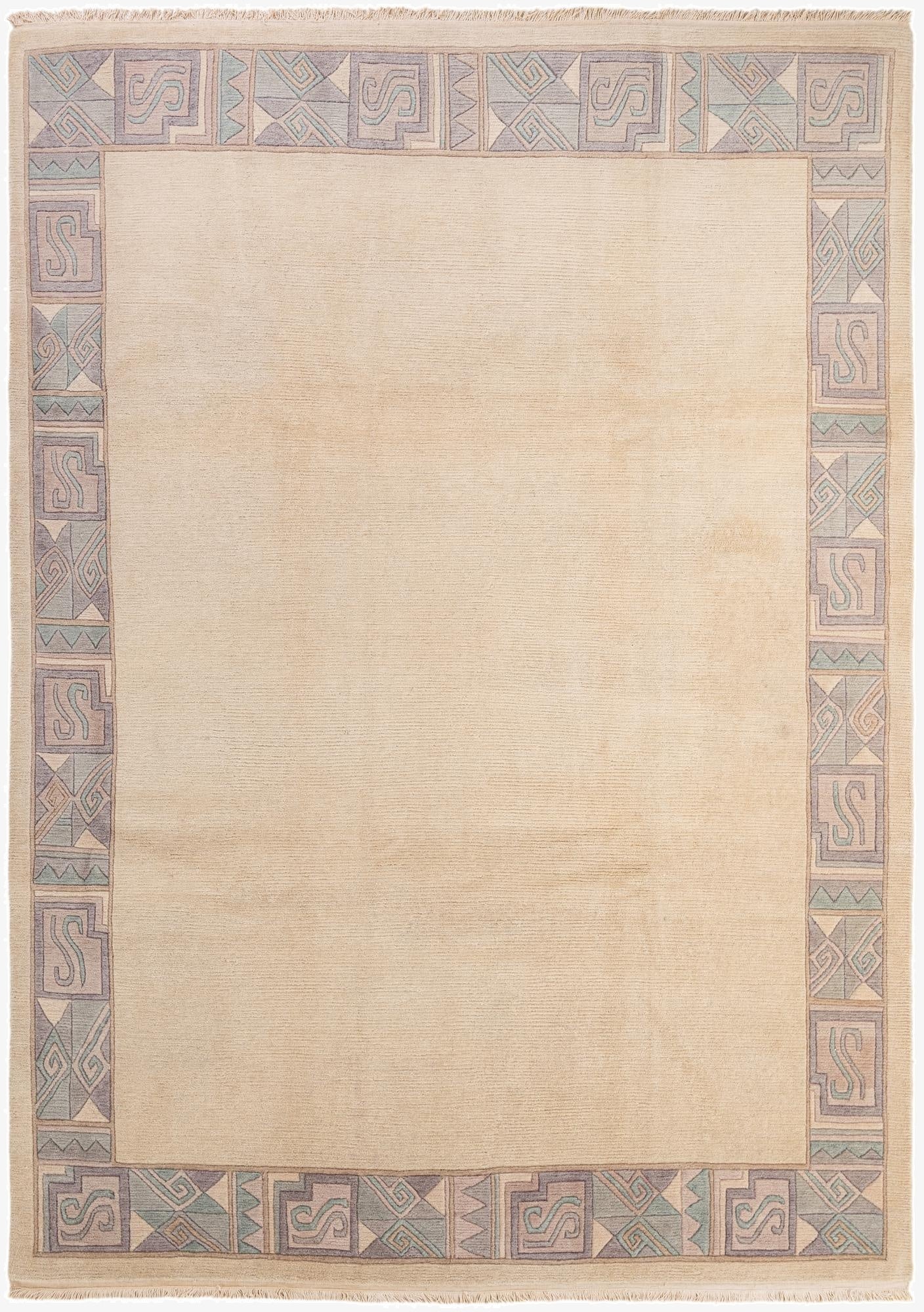  8' 5 x 11' 7  Hand Knotted Tibet Wool Rug