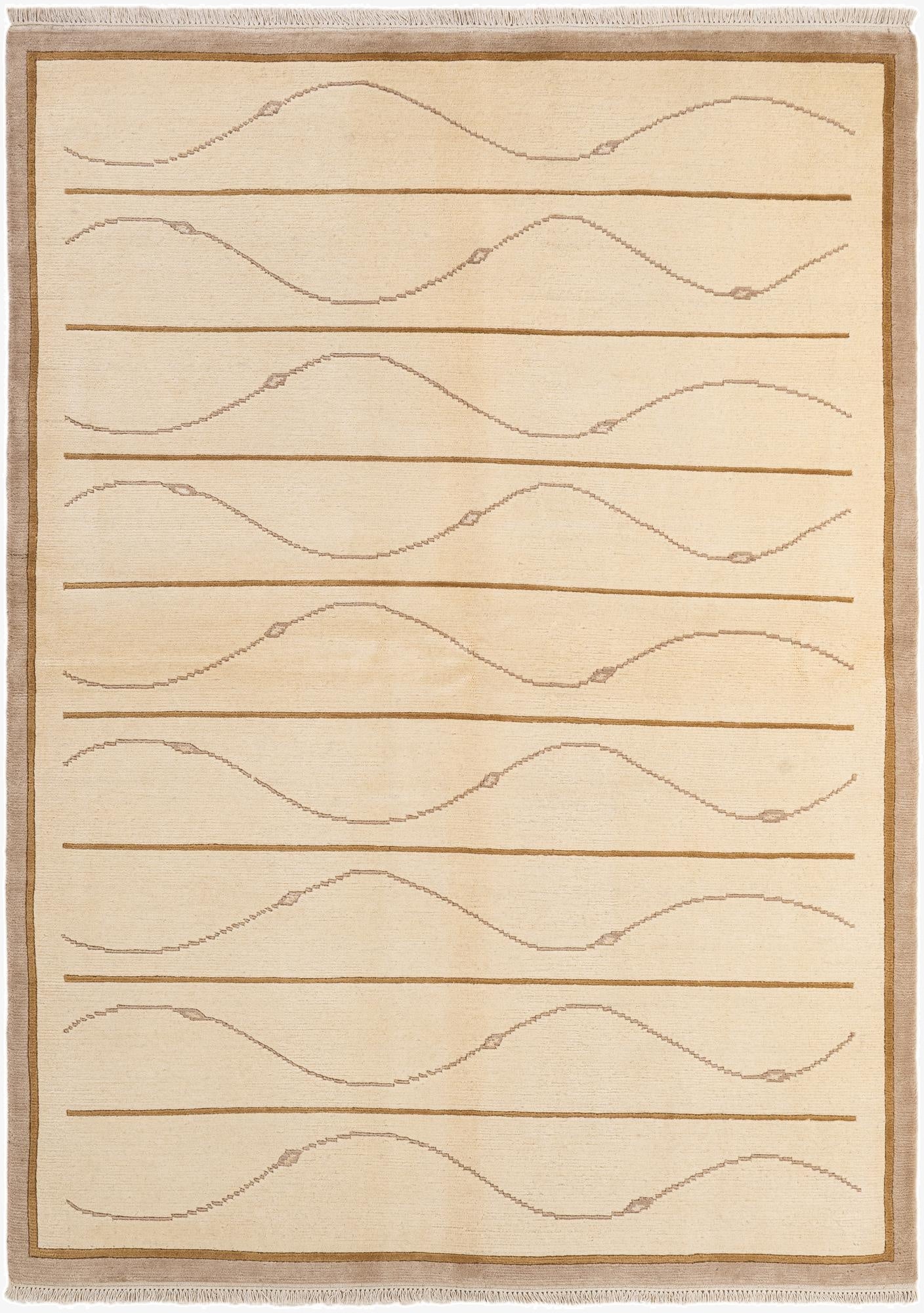  5' 8 x 7' 11  Hand Knotted Tibet Rug