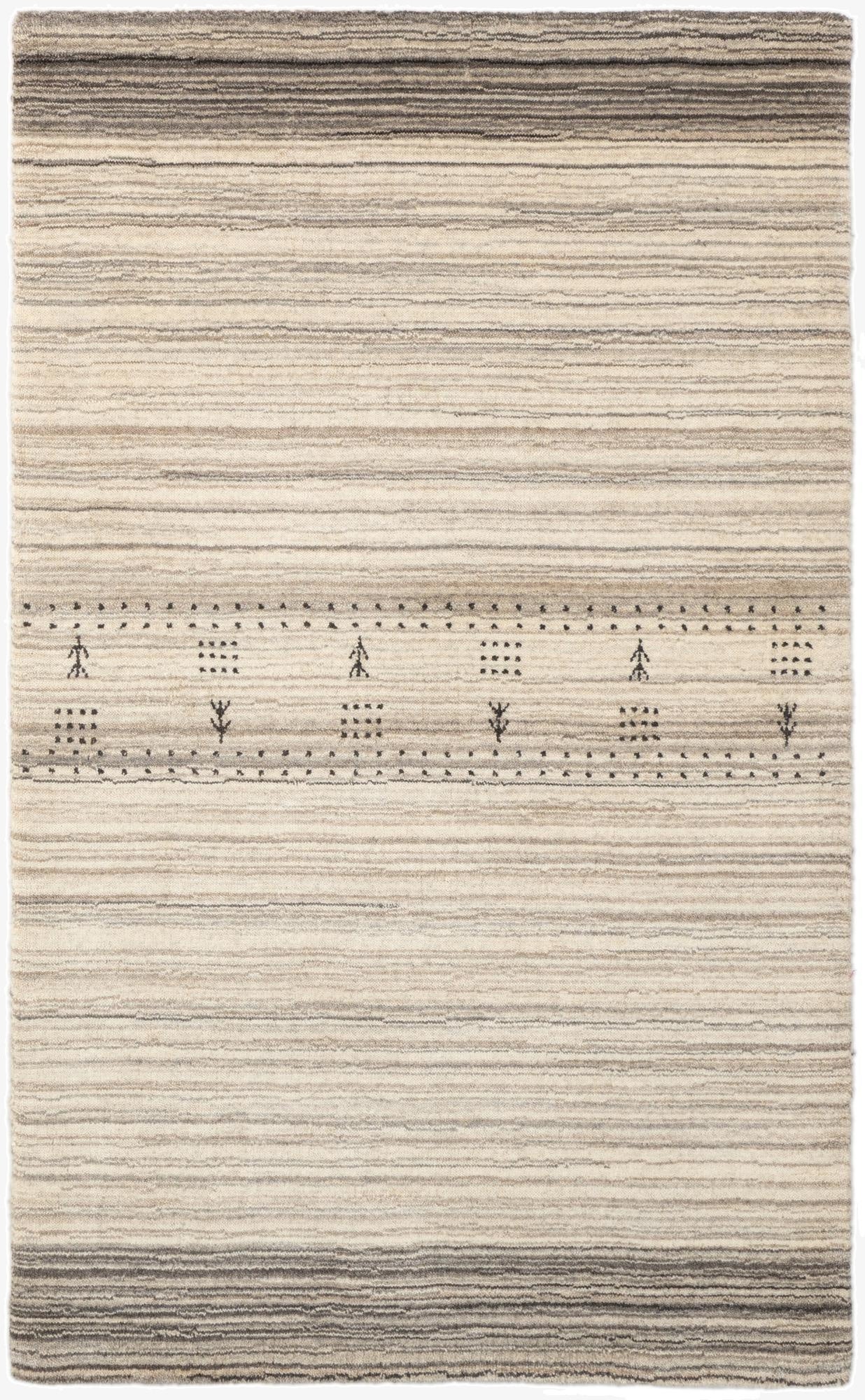  2' 5 x 4'  Hand Knotted Tibet Wool Rug