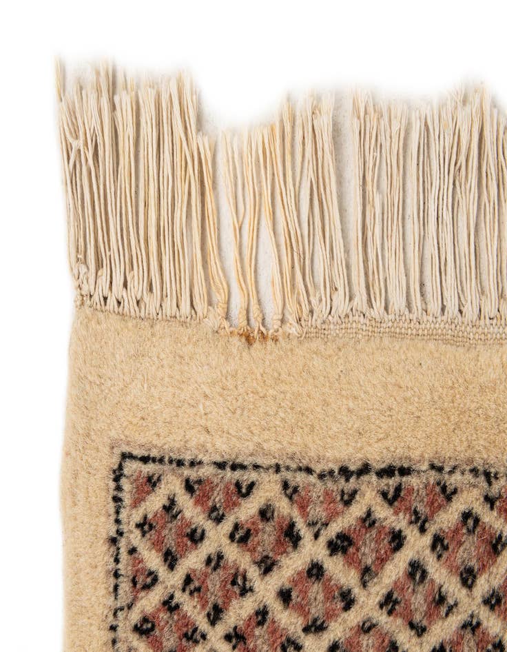 Detail image of  5' 3 x 8' 3  Hand Knotted Torkaman Oriental Wool Rug