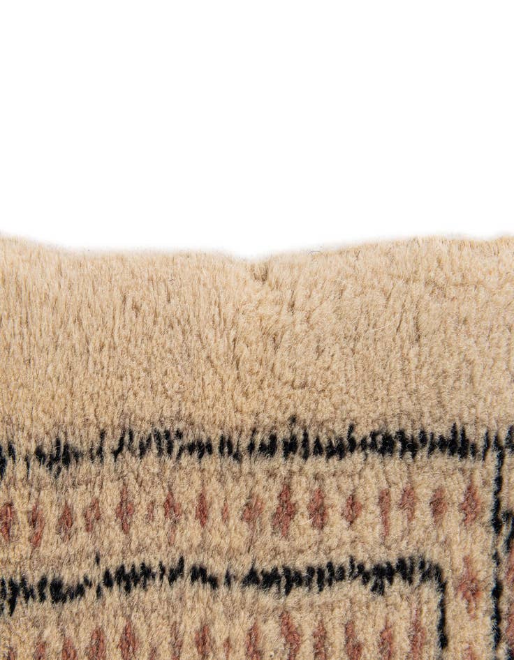 Detail image of  5' 3 x 8' 3  Hand Knotted Torkaman Oriental Wool Rug