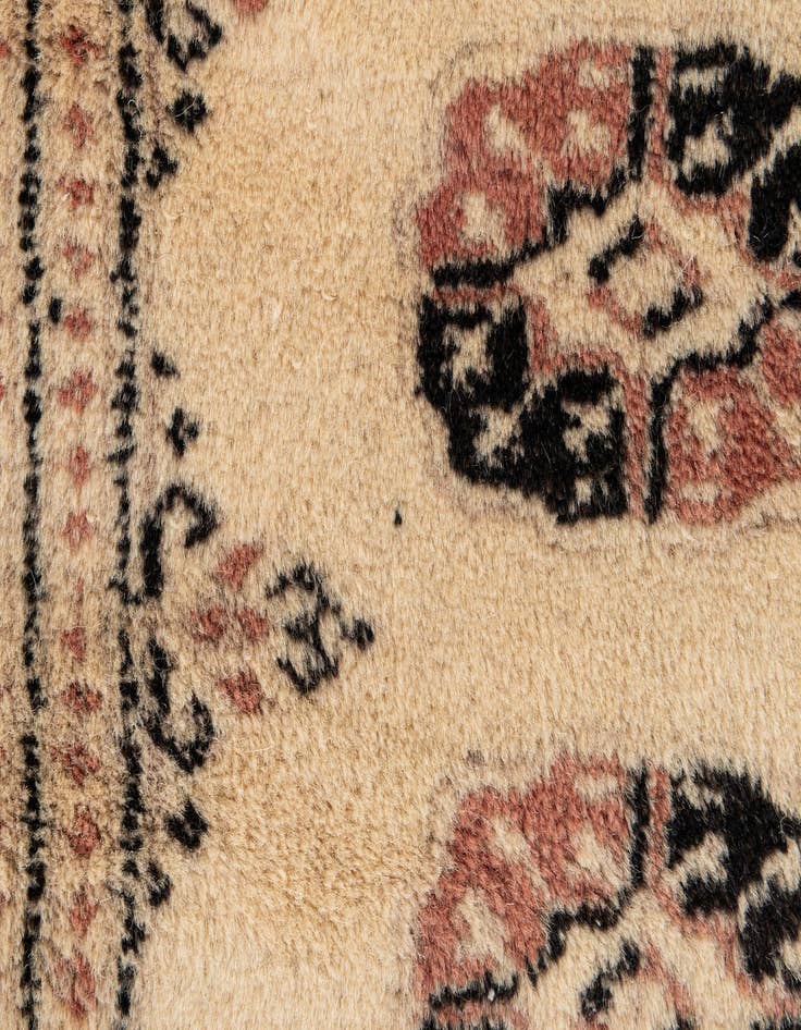Detail image of  5' 3 x 8' 3  Hand Knotted Torkaman Oriental Wool Rug