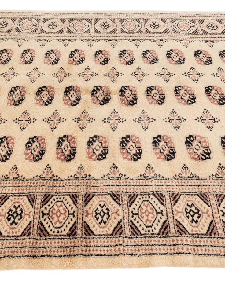 Detail image of  5' 3 x 8' 3  Hand Knotted Torkaman Oriental Wool Rug