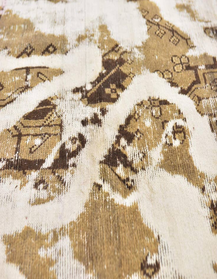 Detail image of  3' 2 x 6'  Hand Knotted Ultra Vintage Persian Wool Rug