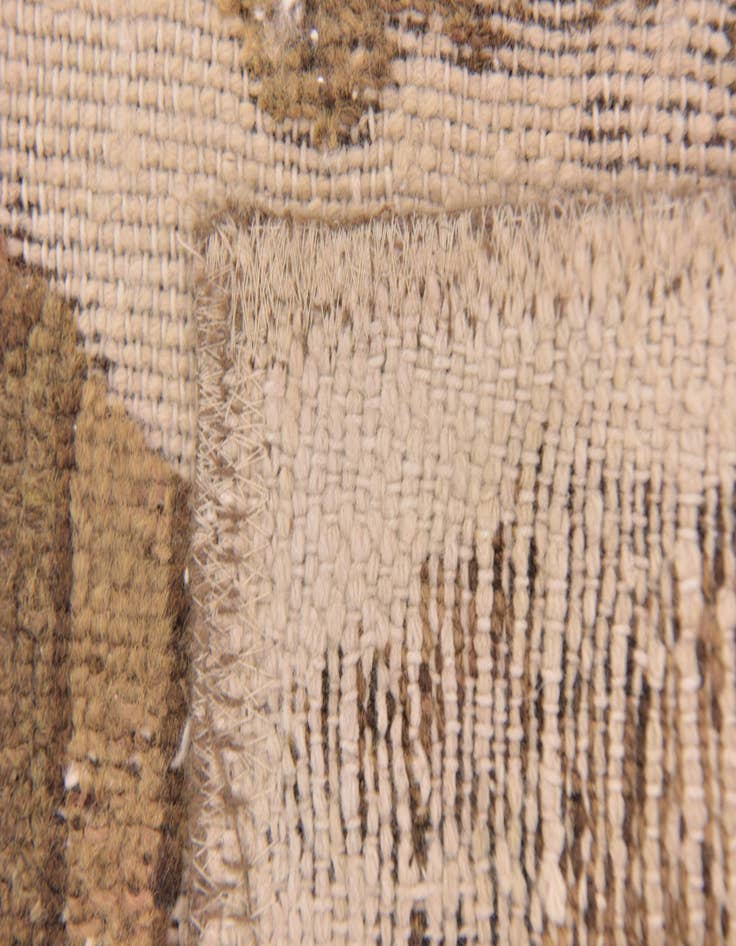 Detail image of  4' x 5' 3  Hand Knotted Ultra Vintage Persian Wool Rug