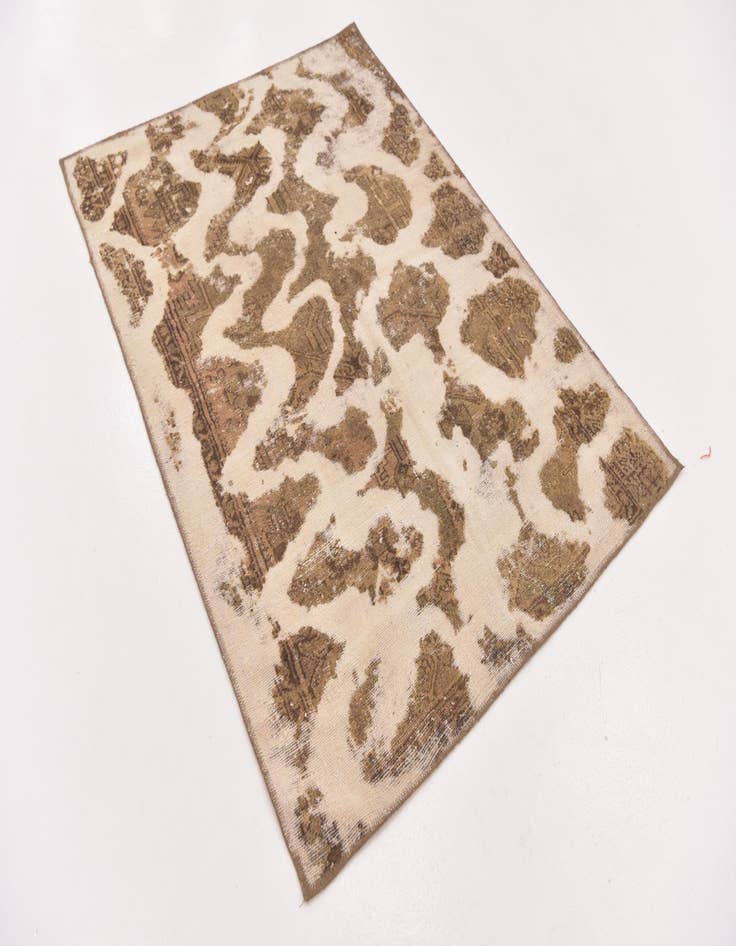 Detail image of  4' x 5' 3  Hand Knotted Ultra Vintage Persian Wool Rug