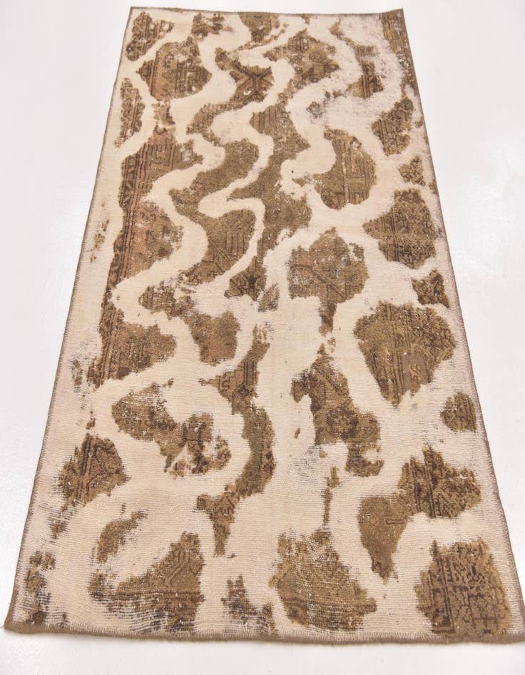 Detail image of  4' x 5' 3  Hand Knotted Ultra Vintage Persian Wool Rug