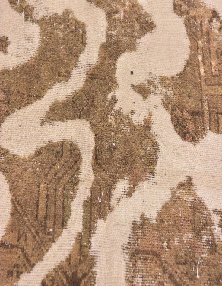 Detail image of  4' x 5' 3  Hand Knotted Ultra Vintage Persian Wool Rug