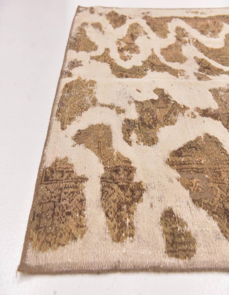 Detail image of  4' x 5' 3  Hand Knotted Ultra Vintage Persian Wool Rug