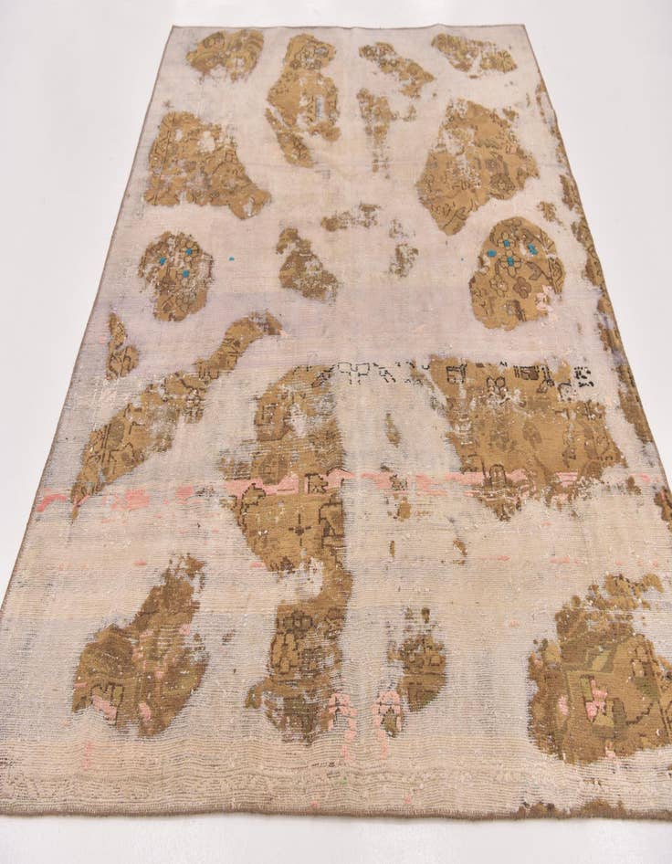 Detail image of  6' x 7' 8  Hand Knotted Ultra Vintage Persian Wool Rug