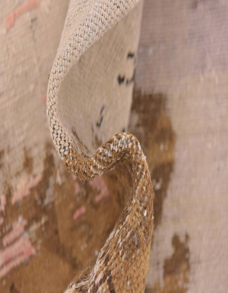 Detail image of  6' x 7' 8  Hand Knotted Ultra Vintage Persian Wool Rug