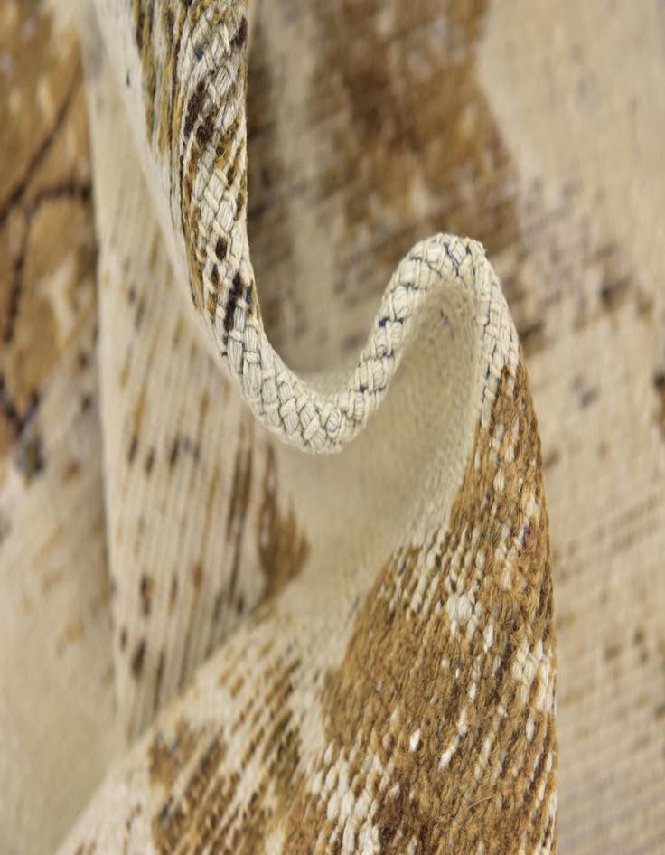 Detail image of  5' 10 x 8'  Hand Knotted Ultra Vintage Persian Wool Rug