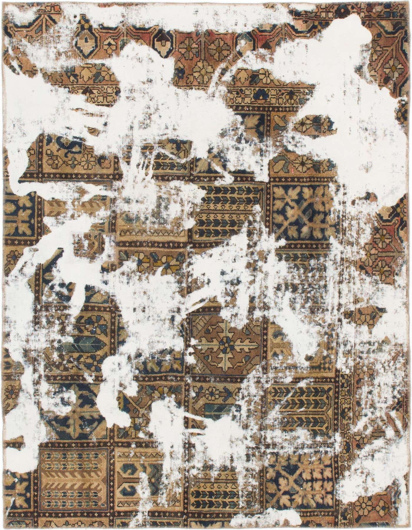 Primary image  5' 4 x 7' 8  Hand Knotted Ultra Vintage Persian Wool Rug