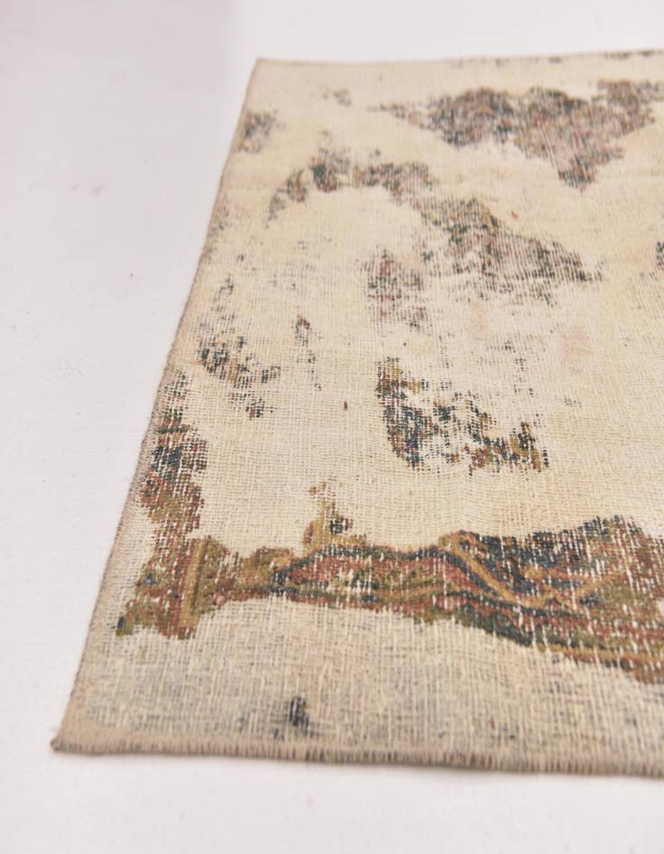 Detail image of  4' x 5' 10  Hand Knotted Ultra Vintage Persian Wool Rug