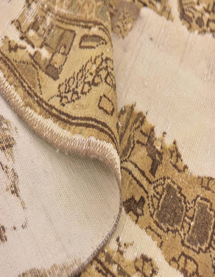 Detail image of  4' 8 x 7' 4  Hand Knotted Ultra Vintage Persian Wool Rug