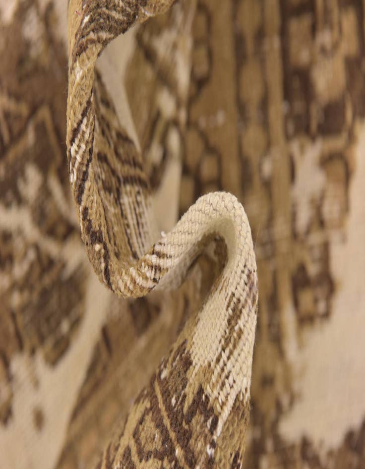 Detail image of  4' 8 x 7' 4  Hand Knotted Ultra Vintage Persian Wool Rug