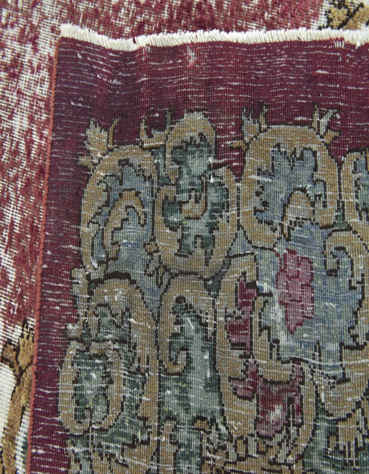 Detail image of  9' 10 x 12' 7  Hand Knotted Ultra Vintage Persian Wool Rug