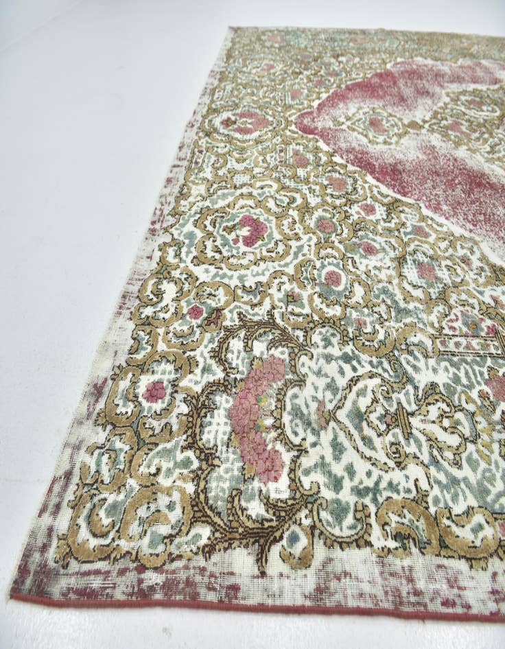 Detail image of  9' 10 x 12' 7  Hand Knotted Ultra Vintage Persian Wool Rug