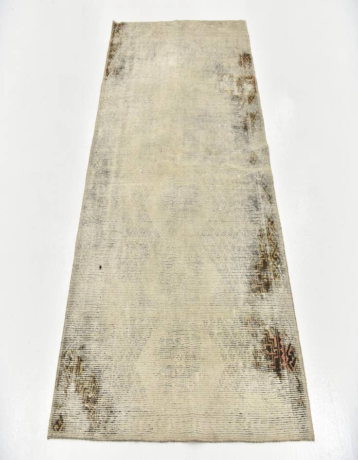 Detail image of  3' 9 x 5' 8  Hand Knotted Ultra Vintage Persian Wool Rug