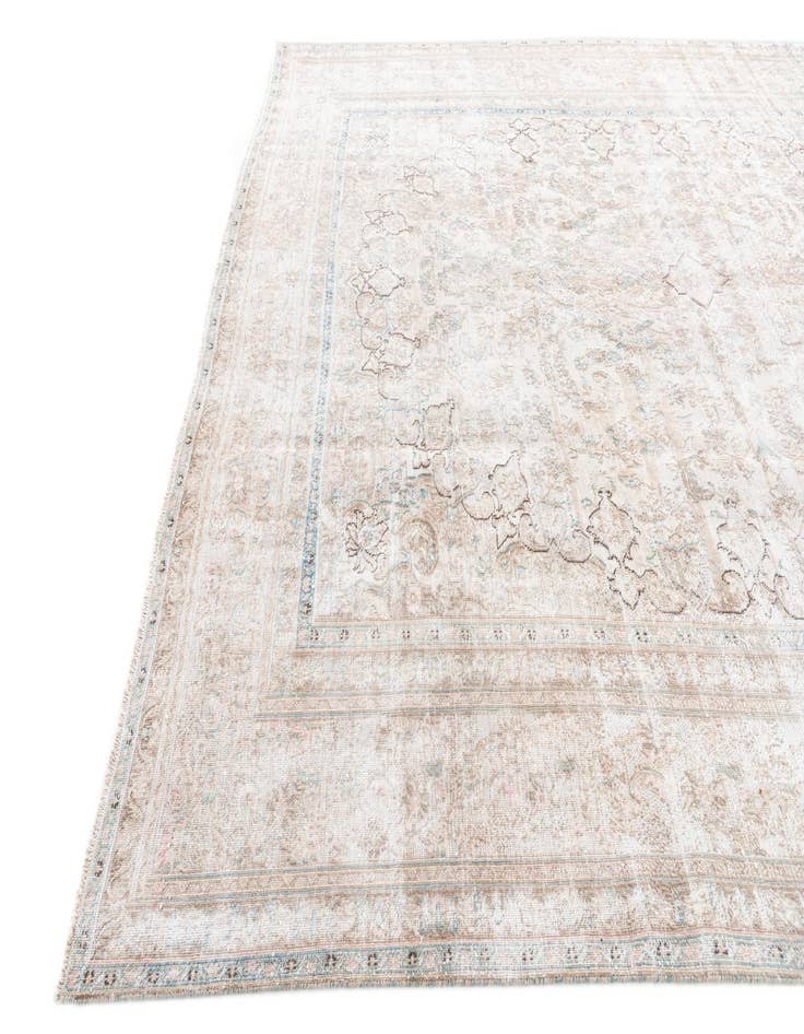 Detail image of  10' x 12' 4  Hand Knotted Ultra Vintage Persian Wool Rug