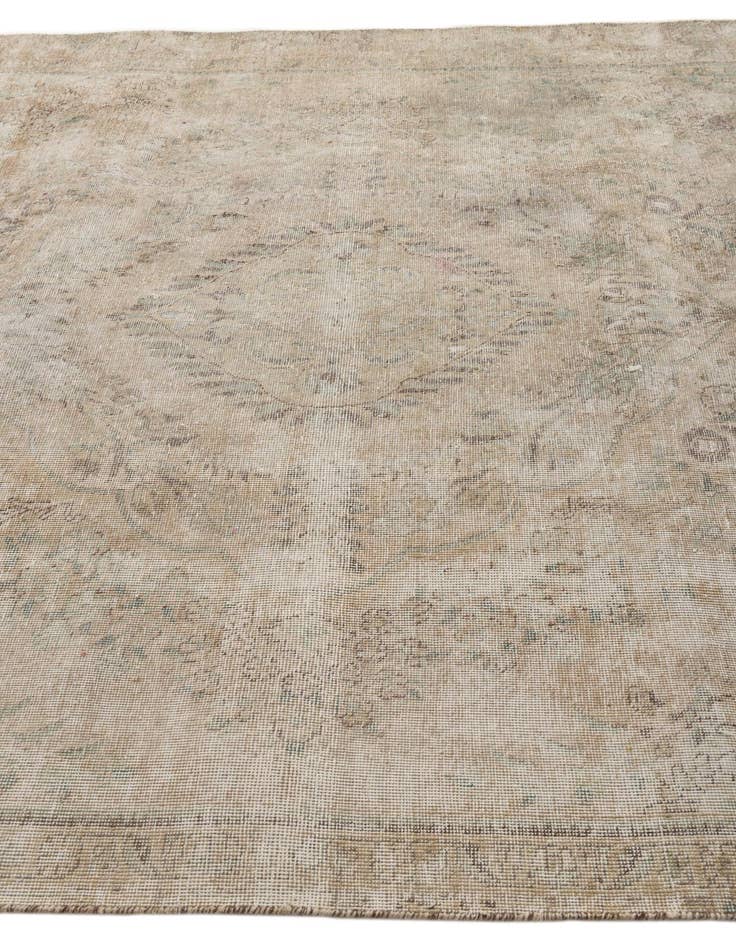 Detail image of  7' x 10' 9  Hand Knotted Ultra Vintage Persian Wool Rug